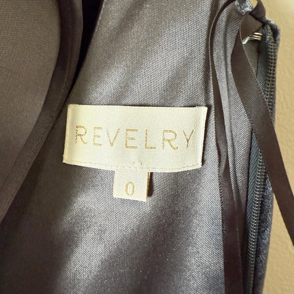 Revelry Dakota velvet maxi special occasion bridesmaid dress 0 - Picture 11 of 13